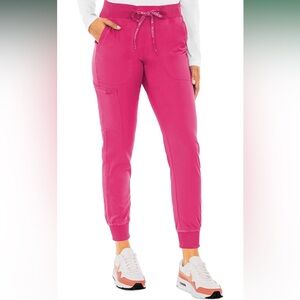 Med Couture Touch Hot Pink Jogger Scrub Pants